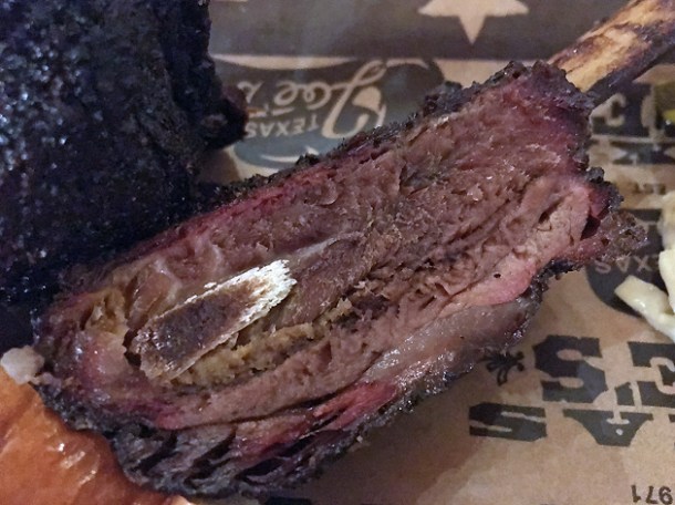 beef short rib at texas joe's smoked meats