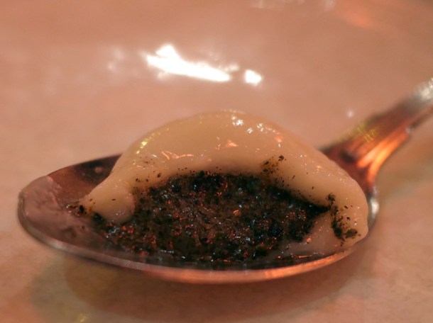 black sesame pudding at the sichuan