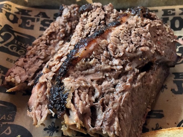 brisket at texas joe's smoked meats