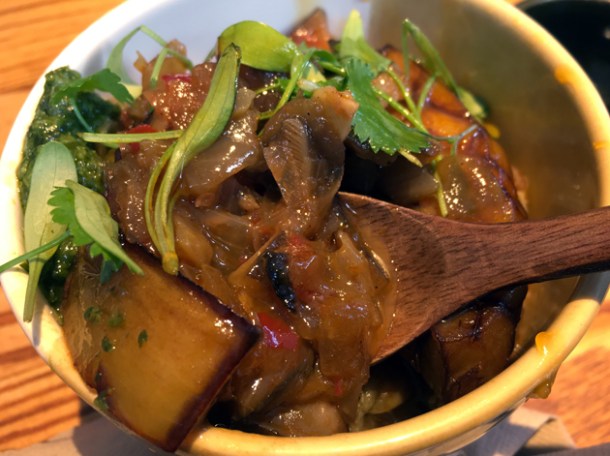 mapo aubergine with egg at bao tottenham court road