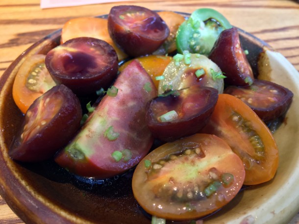 tomatoes with plum powder at bao tottenham court road