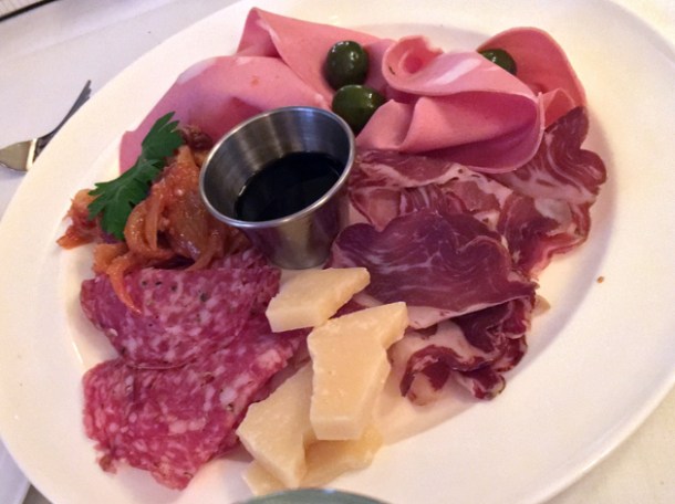 charcuterie at cafe monico