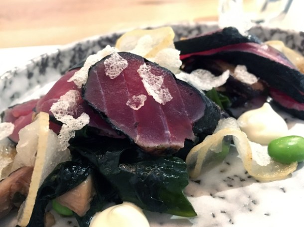 nori wrapped tuna at foley's fitzrovia