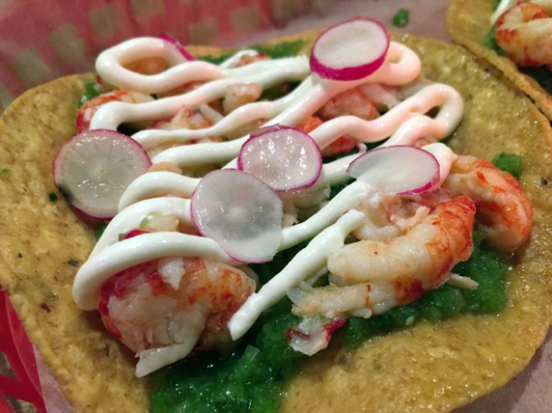 crayfish tostadas at killer tomato
