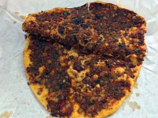 lamb lahmacun from pide oven
