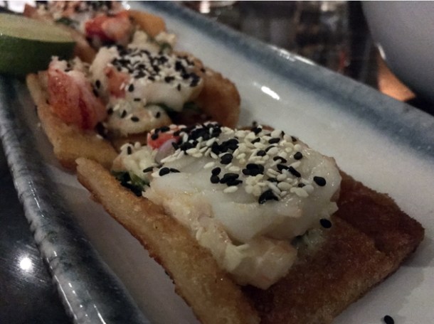 lobster and prawn toast at cha chaan teng london
