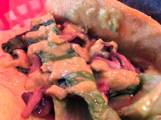 mushroom tacos at killer tomato