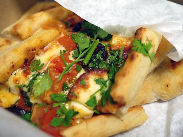 pastirma pide from pide oven