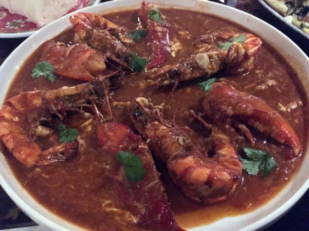 tiger prawns and lobster claws at cha chaan teng london