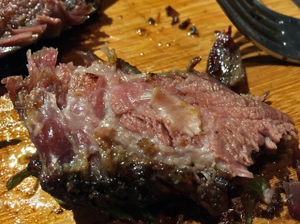 short rib beef at cattle and co