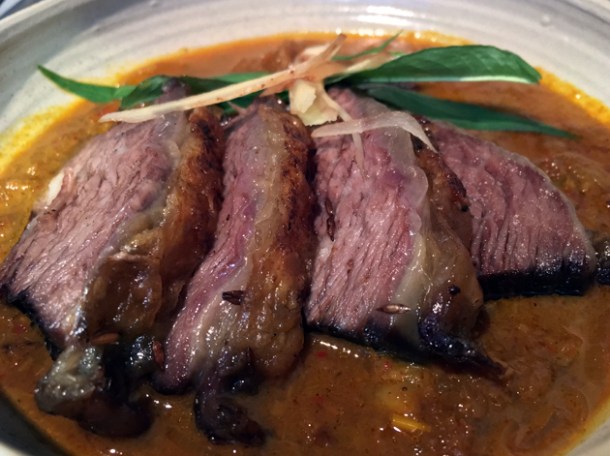 wild ginger and short rib beef curry at kiln