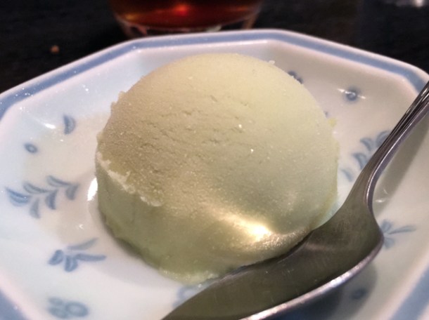 canteloupe sorbet at tonkatsu santa