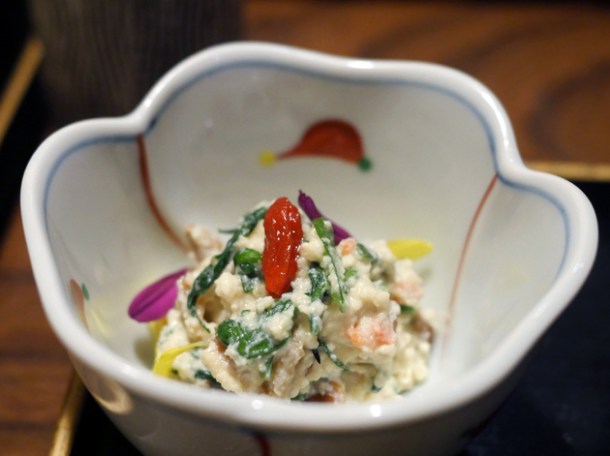 goji berry tofu at hiraso