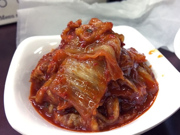 kimchi at hakata nagahama ramen miyoshi