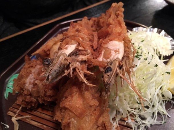 prawn tonkatsu at tonkatsu santa