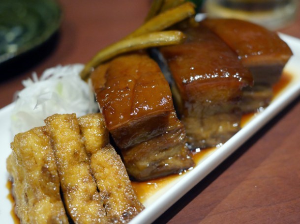 stewed pork at little okinawa