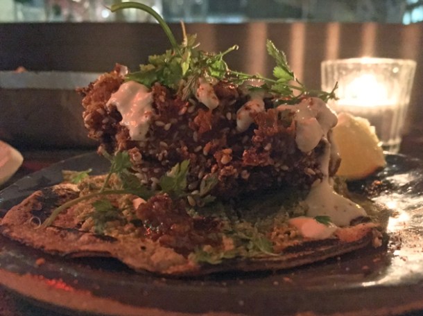 sweetbreads tacos at breddos tacos clerkenwell