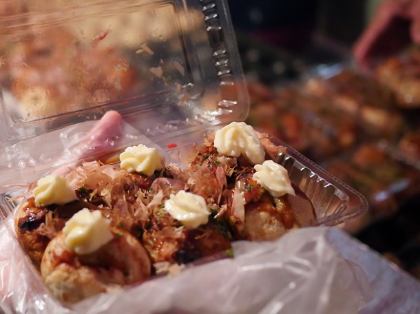 takoyaki at kawagoe matsuri