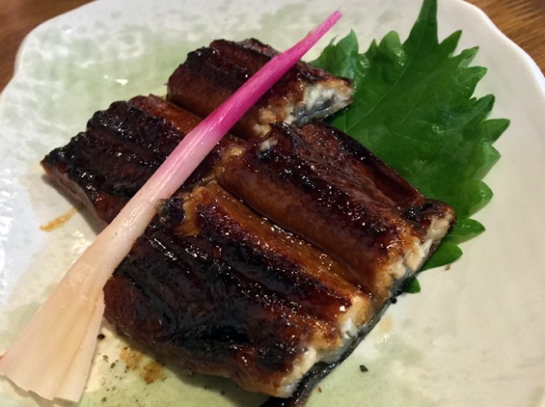 grilled eel at kanteki
