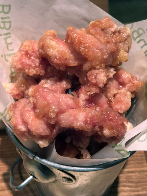 korean fried chicken at bibimbap soho