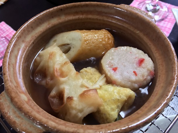oden breakfast at minshuku tsugizakura