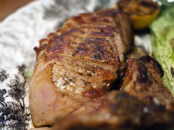 pork t-bone at little smoke
