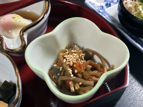 root vegetables at minshuku tsugizakura