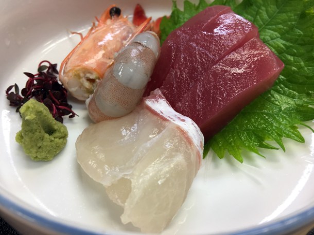 sashimi at ryokan adumaya