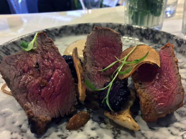 venison rump at kricket soho