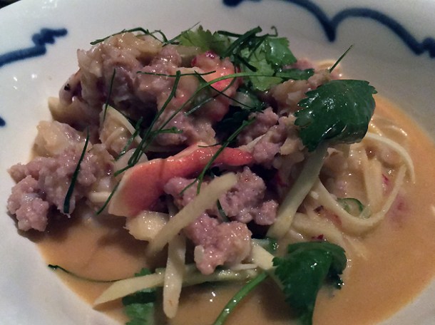 pork belly and lobster lon at farang highbury