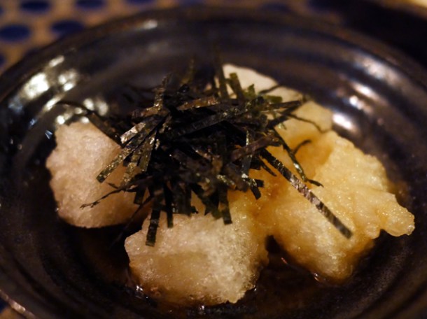 deep-fried rice cakes at jugemu
