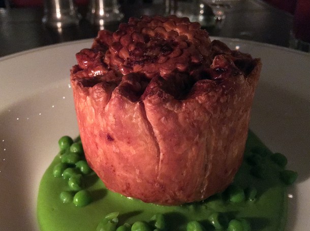 chicken and mushroom pie at holborn dining room