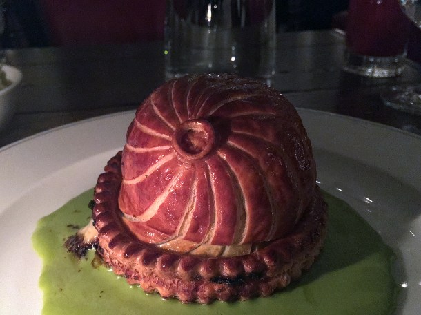 vegetarian pie at holborn dining room