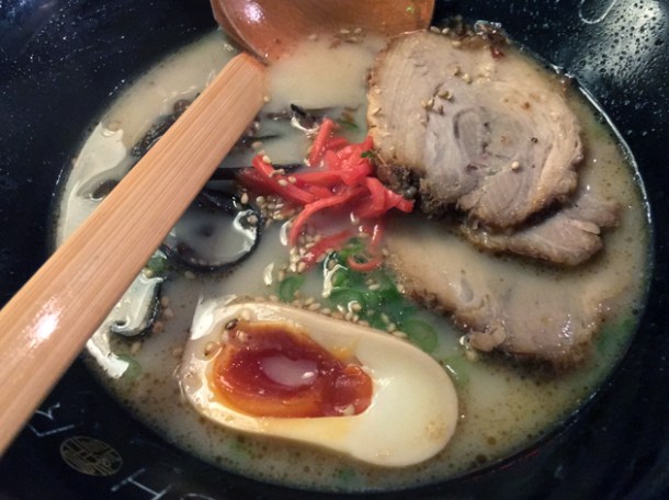 ganso tonkotsu ramen at shoryu kingly court