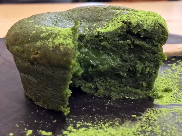 matcha chocolate cake at machi-ya