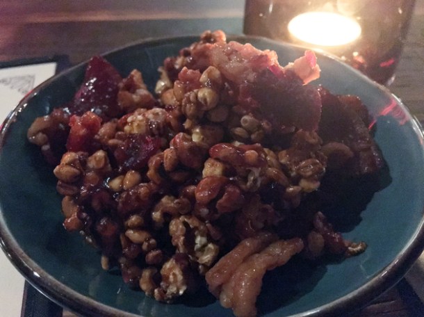 loaded bacon popcorn at red rooster shoreditch