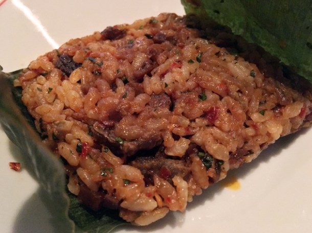 lotus beef fat rice at xu london