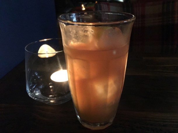 rooster juice iced tea at red rooster shoreditch