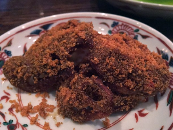spiced taro crisps at xu