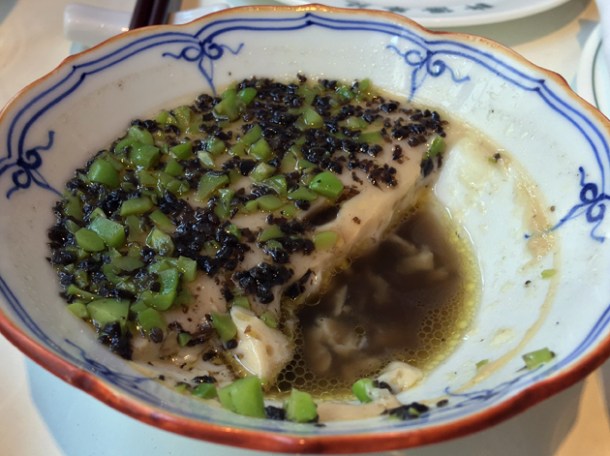 steamed egg with peas at xu london