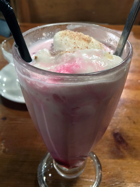 falooda at diwana bhel poori