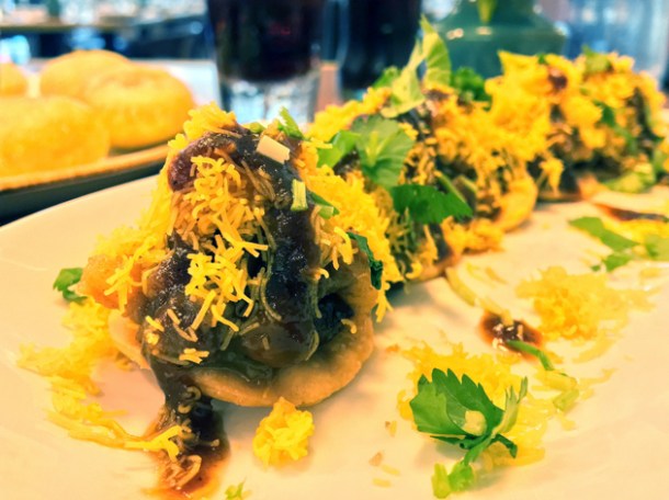 papri chaat at darjeeling express