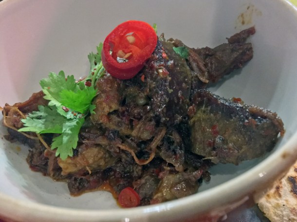 dry goat curry at temper city