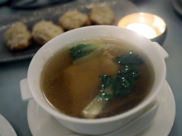 double-boiled soup at duddell's london bridge