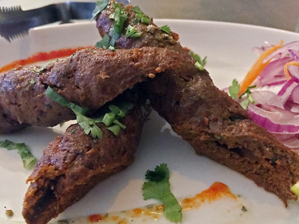 lamb seekh kebabs at kashmir putney