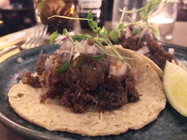 ox tongue tacos at santo remedio london bridge