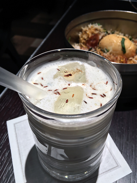 chilli and coriander lassi at bombay bustle