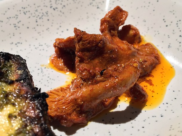 pickled girolles at bombay bustle