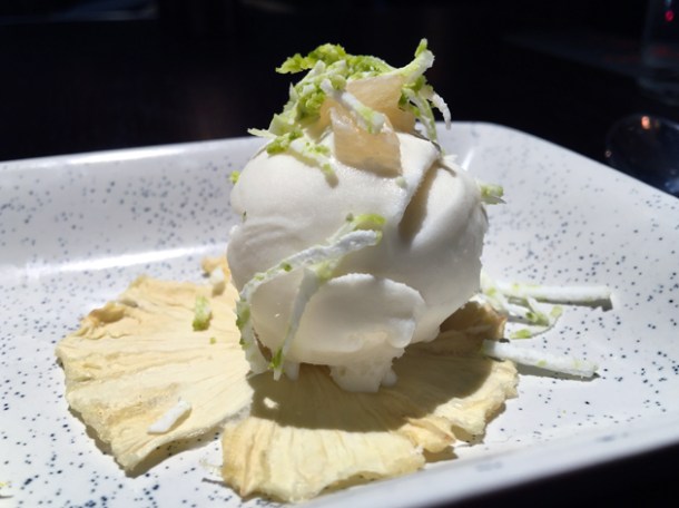 pina colada dessert at bombay bustle