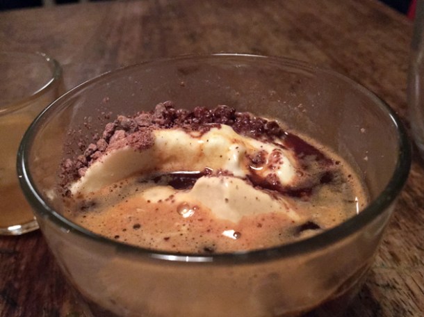 affogato espresso ice cream at sorella
